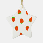 イチゴ模様 セラミックオーナメント (右)