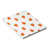 イチゴ模様 ノートパッド (アングル)