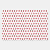 イチゴ水彩手絵を描形 ラッピングペーパーシート (正面)