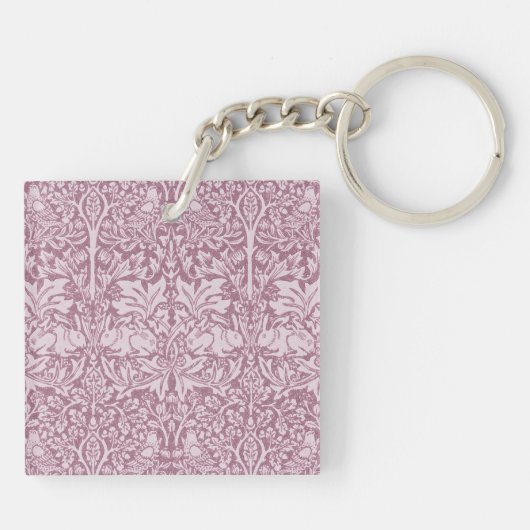 イチゴ泥棒のウィリアム・モリスは改装し、アートn キーホルダー (裏面)