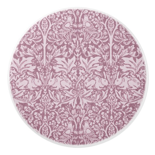 イチゴ泥棒のウィリアム・モリスは改装し、アートn セラミックノブ (正面)