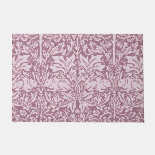 イチゴ泥棒のウィリアム・モリスは改装し、アートn ドアマット (正面)