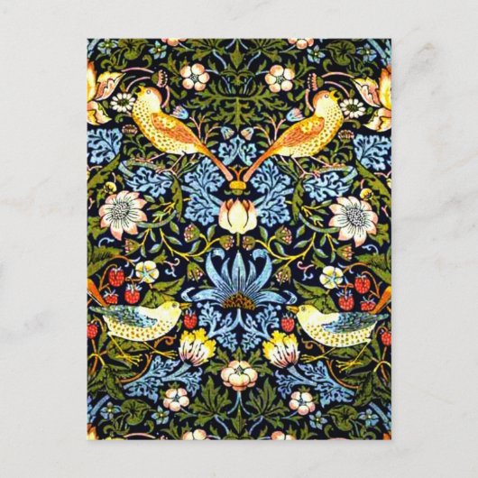 イチゴ泥棒のウィリアム・モリス ポストカード (正面)