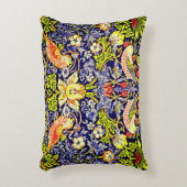 イチゴ泥棒の鳥ウイリアム・モリス アクセントクッション (正面(垂直))