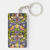 イチゴ泥棒の鳥ウイリアム・モリス キーホルダー (裏面)