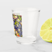 イチゴ泥棒の鳥ウイリアム・モリス ショットグラス (右)