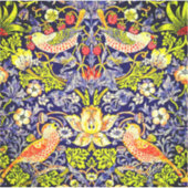 イチゴ泥棒の鳥ウイリアム・モリス シール (正面)