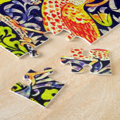 イチゴ泥棒の鳥ウイリアム・モリス ジグソーパズル (側面)