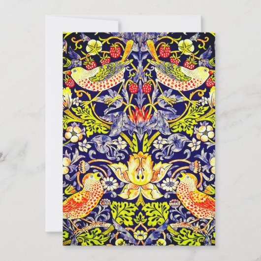 イチゴ泥棒の鳥ウイリアム・モリス セーブザデート (正面)