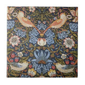 イチゴ泥棒の鳥ウイリアム・モリス タイル (正面)