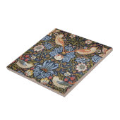 イチゴ泥棒の鳥ウイリアム・モリス タイル (側面)