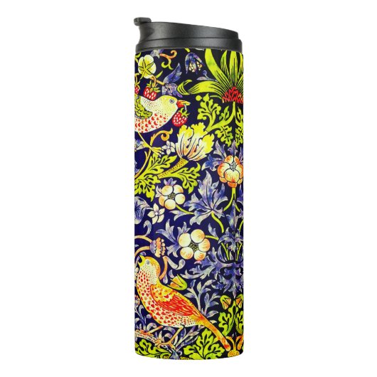 イチゴ泥棒の鳥ウイリアム・モリス タンブラー (回転右)