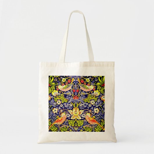 イチゴ泥棒の鳥ウイリアム・モリス トートバッグ (正面)