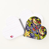 イチゴ泥棒の鳥ウイリアム・モリス ノートブック (内部)