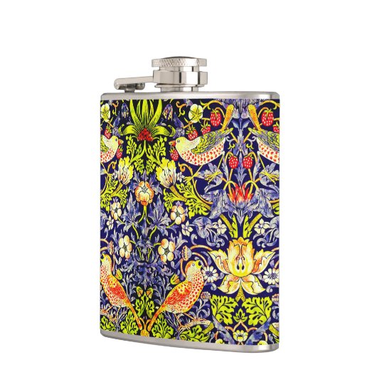 イチゴ泥棒の鳥ウイリアム・モリス フラスク (左)