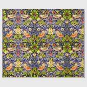 イチゴ泥棒の鳥ウイリアム・モリス ラッピングペーパー (フラット)