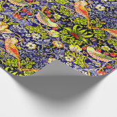 イチゴ泥棒の鳥ウイリアム・モリス ラッピングペーパー (角)