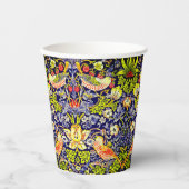 イチゴ泥棒の鳥ウイリアム・モリス 紙コップ (正面)