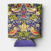 イチゴ泥棒の鳥ウイリアム・モリス 缶クーラー (正面)