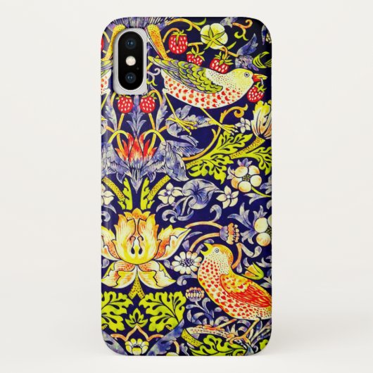イチゴ泥棒の鳥ウイリアム・モリス Case-Mate iPhoneケース (裏面)
