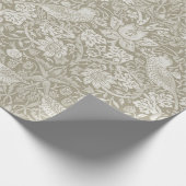 イチゴ泥棒アイボリーウィリアム・モリス ラッピングペーパー (角)