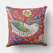 イチゴ泥棒ウィリアム・モリス クッション (裏面)