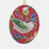 イチゴ泥棒ウィリアム・モリス セラミックオーナメント (右)