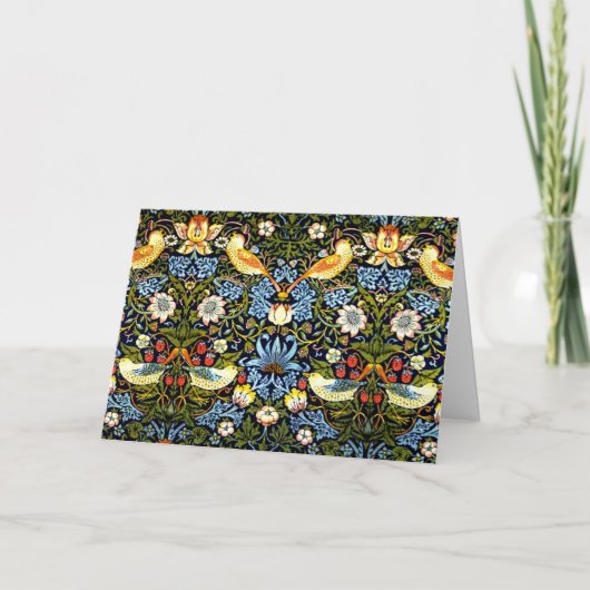 イチゴ泥棒ウィリアム·モリス·デザイン シーズンカード (正面)