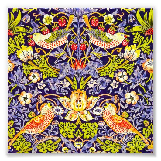 イチゴ泥棒ウィリアム・モリス フォトプリント            (正面)