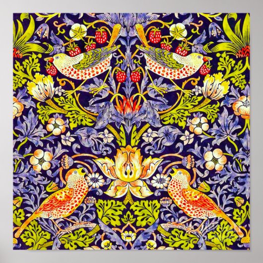 イチゴ泥棒ウィリアム・モリス ポスター (正面)