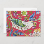 イチゴ泥棒ウィリアム・モリス ポストカード (正面/裏面)