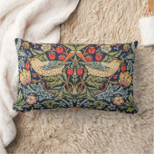 イチゴ泥棒ウィリアム・モリス ランバークッション (ブランケット)