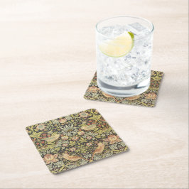 イチゴ泥棒ビンテージ結婚式セット スクエアペーパーコースター