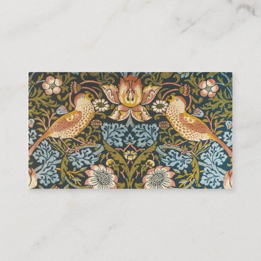 イチゴ泥棒ビンテージ結婚式セット プレイスカード (裏面)