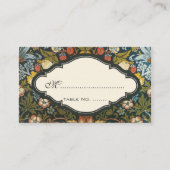 イチゴ泥棒ビンテージ結婚式セット プレイスカード (正面)