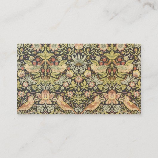 イチゴ泥棒ビンテージ結婚式セット プレイスカード (裏面)