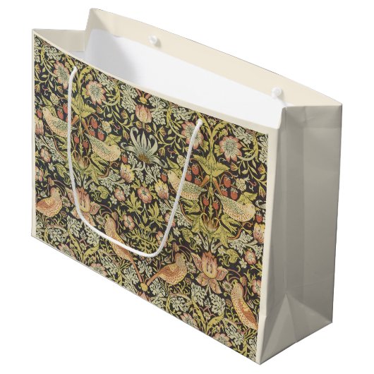 イチゴ泥棒ビンテージ結婚式セット ラージペーパーバッグ (正面アングル)