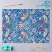 イチゴ泥棒ブルーウィリアムモリスティッシュペーパー 薄葉紙 (クラフト)