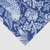 イチゴ泥棒ブルーモノトーンの、ウィリアム・モリス 薄葉紙 (詳細)