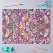 イチゴ泥棒レッド、ウィリアム・モリス 薄葉紙 (クラフト)