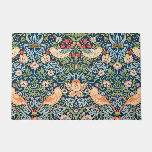 イチゴ泥棒（ウィリアム・モリス著） ドアマット (正面)