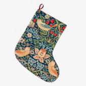 イチゴ泥棒(ウィリアム・モリス著) ラージクリスマスストッキング (正面 (吊り時))