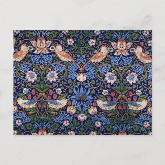 イチゴ泥棒,ウィリアム・モリス シーズンポストカード (正面)