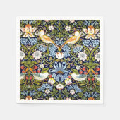 イチゴ泥棒、ウィリアム・モリス スタンダードカクテルナプキン (正面)