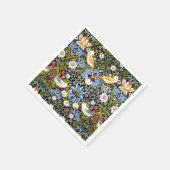 イチゴ泥棒、ウィリアム・モリス スタンダードカクテルナプキン (角)