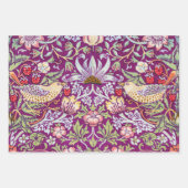 イチゴ泥棒、ウィリアム・モリス ラッピングペーパーシート (正面)