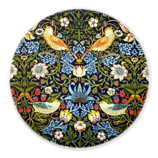 イチゴ泥棒 セラミックノブ (正面)