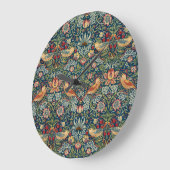 『イチゴ泥棒』 ラージ壁時計 (傾斜)