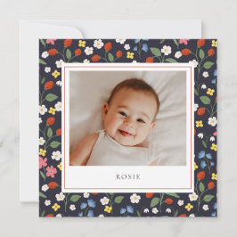 イチゴ海軍ベビー誕生発表 案内状