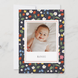 イチゴ海軍ベビー誕生発表 案内状